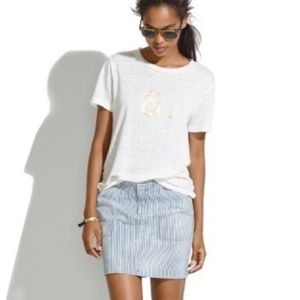 Madewell denim skirt